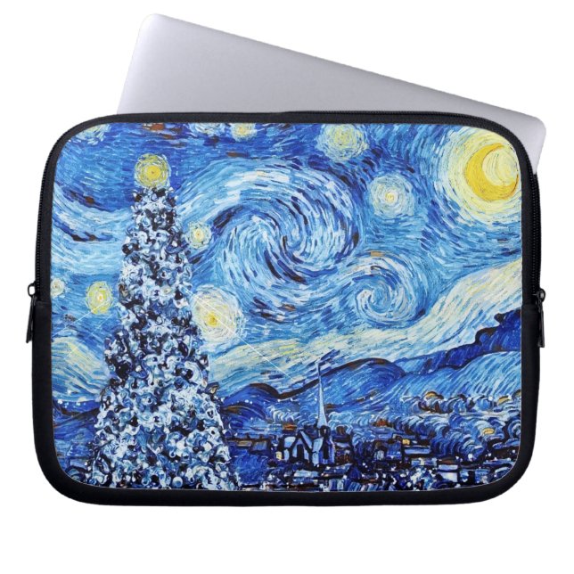 Van Gogh - Starry Natten - Jul Laptop Fodral (Framsidan)