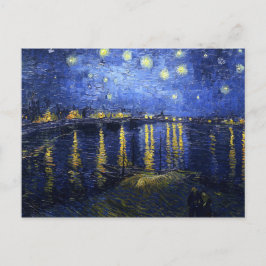 Van Gogh Starry Natten om Rhone-vykortet Vykort