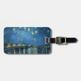 Van Gogh Starry Natten över Rhone Bagagebricka