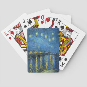 Van Gogh Starry Natten över Rhone Casinokort