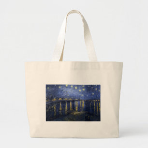 Van Gogh Starry Natten över Rhone Jumbo Tygkasse