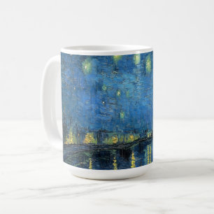 Van Gogh Starry Natten över Rhone Kaffemugg