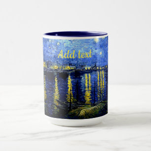 Van Gogh - Starry Natten över Rhone-MMPLATE Mugg