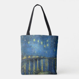 Van Gogh Starry Natten över Rhone Tygkasse
