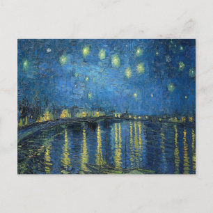 Van Gogh Starry Natten över Rhone Vykort