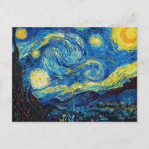 Van Gogh Starry Nattvykort Vykort