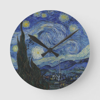 Van Gogh Starry NattWall Clock Rund Klocka