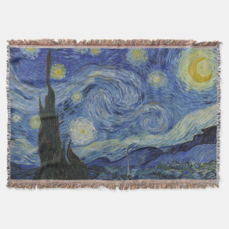 Van Gogh, Starry Nigh, klassisk målning Filt