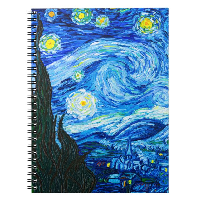 Van Gogh Starry Night Anteckningsbok (Framsidan)