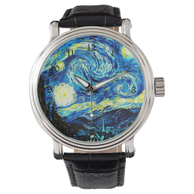 Van Gogh: Starry Night Armbandsur (Framsida)