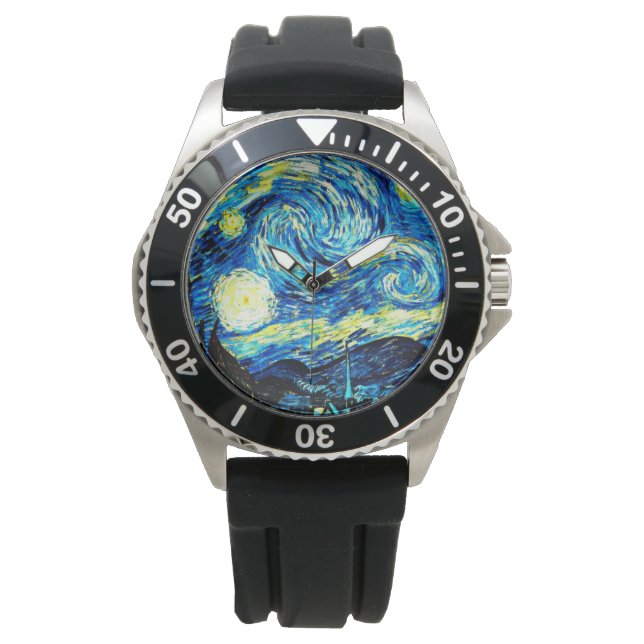 Van Gogh - Starry Night Armbandsur (Framsida)