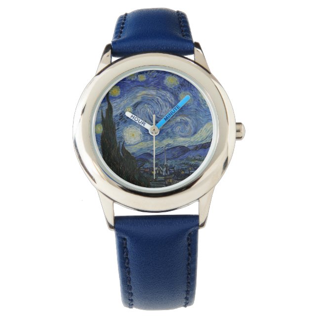 Van Gogh Starry Night Armbandsur (Framsida)