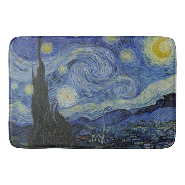 Van Gogh Starry Night Badrumsmatta (Framsidan)
