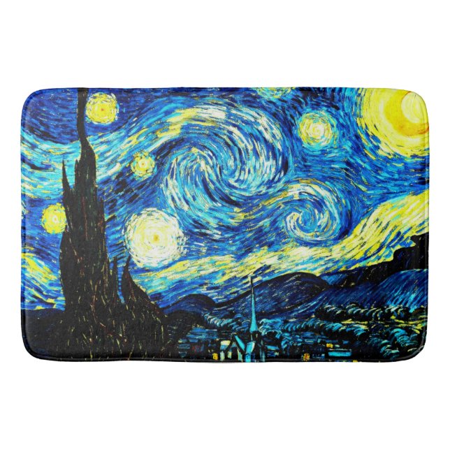 Van Gogh - Starry Night Badrumsmatta (Framsidan)