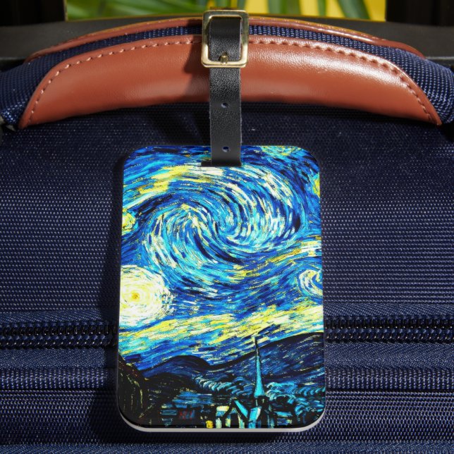 Van Gogh - Starry Night Bagagebricka (Framsida Insitu 2)