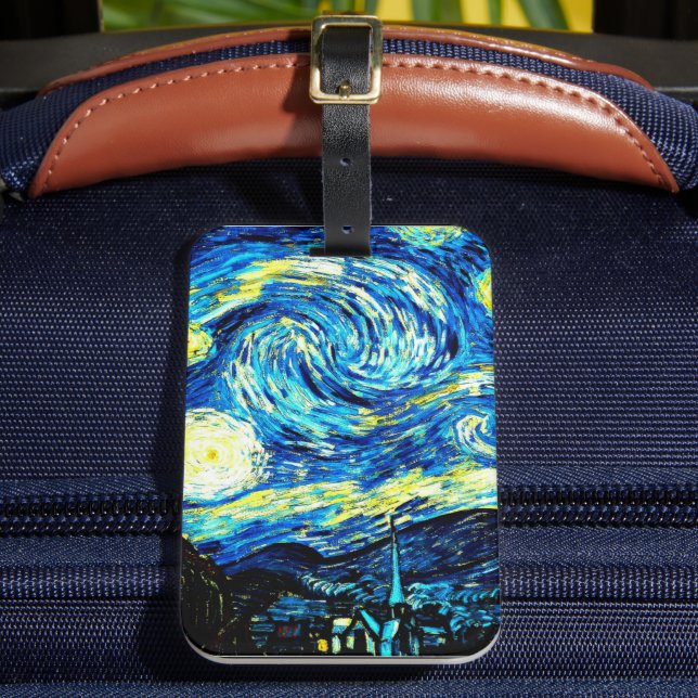 Van Gogh - Starry Night Bagagebricka (Framsida Insitu 2)