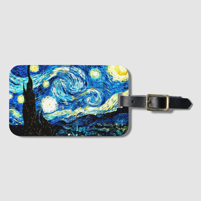 Van Gogh - Starry Night Bagagebricka (Framsida horisontal)