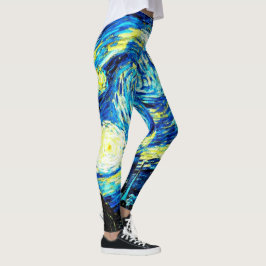 Van Gogh - Starry Night, berömd-tavla Leggings