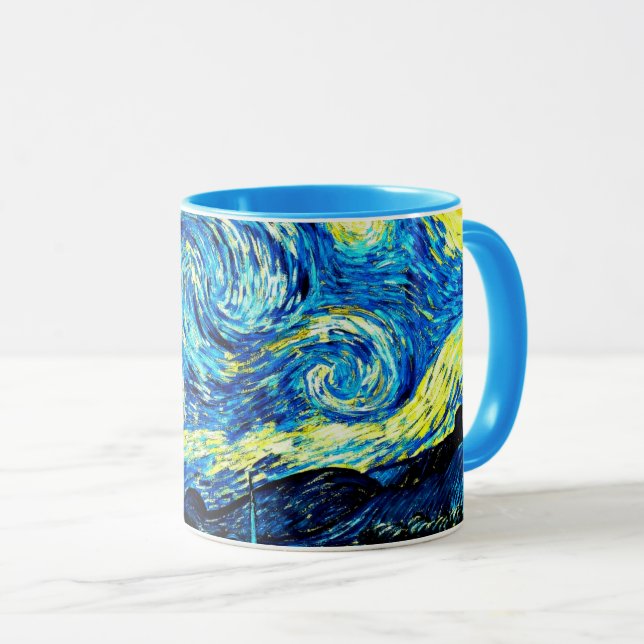 Van Gogh - Starry Night, berömd-tavla Mugg (Framsida höger)