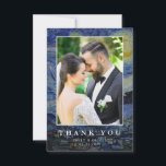 Van Gogh Starry Night Bröllop Tack Kort<br><div class="desc">Photo bröllop tackar dig för ditt anpassningsbar-meddelande till gästerna i bröllop på Vincent Van Gogh Starry Night-målningsbakgrunden.</div>
