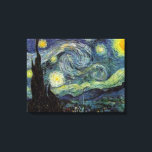 Van Gogh Starry Night Canvastryck<br><div class="desc">Vincent Van Gogh Landscape och Sjölandskap Painting Series - Starry Blue Night</div>