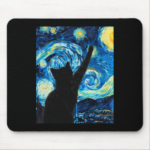 Van Gogh Starry Night Cat Lover Kitten Musmatta