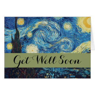 Van Gogh Starry Night Classic Impressionism Art Hälsningskort