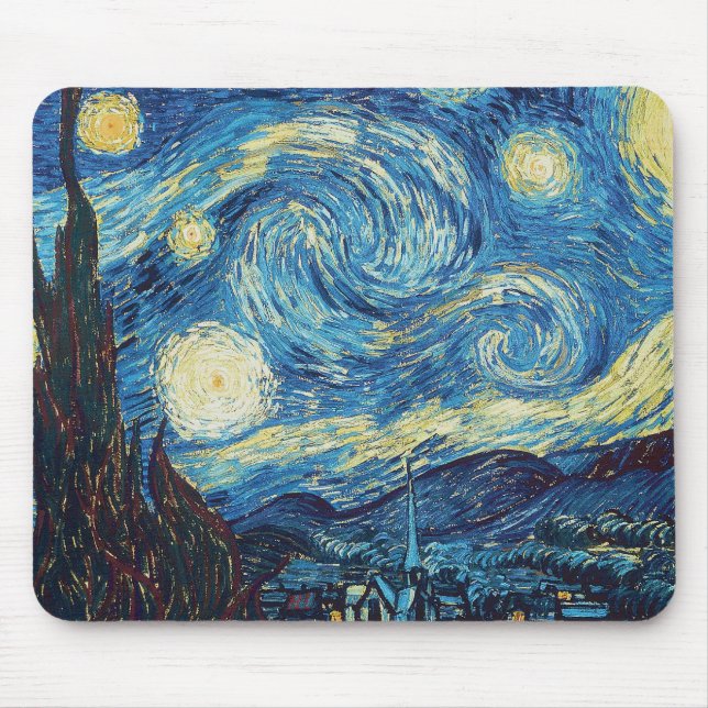 Van Gogh Starry Night Classic Impressionism Art Musmatta (Framsidan)