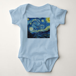 Van Gogh Starry Night Collage Baby Shower Vintage T-shirt