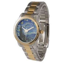 Van Gogh Starry Night Elegant Manar's Watch Armbandsur