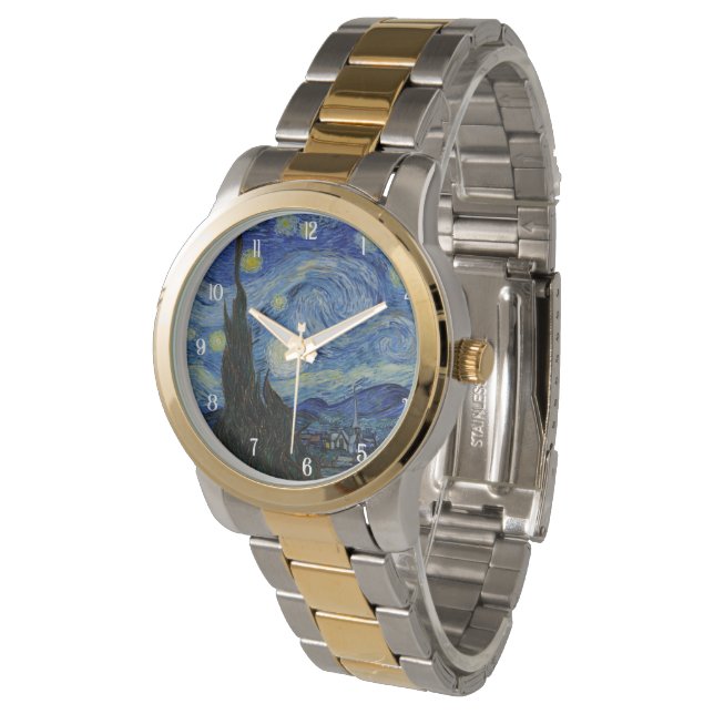 Van Gogh Starry Night Elegant Manar's Watch Armbandsur (Vinklad)