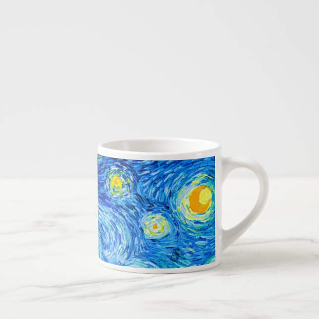 Van Gogh Starry Night Espressomugg (Höger)