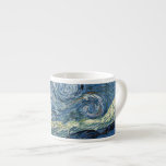Van Gogh Starry Night Espressomugg<br><div class="desc">Vincent Van Gogh Starry Night-mästerverk,  vintage av nutida produkter från Zazilicious</div>