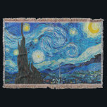 Van Gogh - Starry Night Filt<br><div class="desc">Starry Night, berömd målning av Vincent van Gogh.</div>