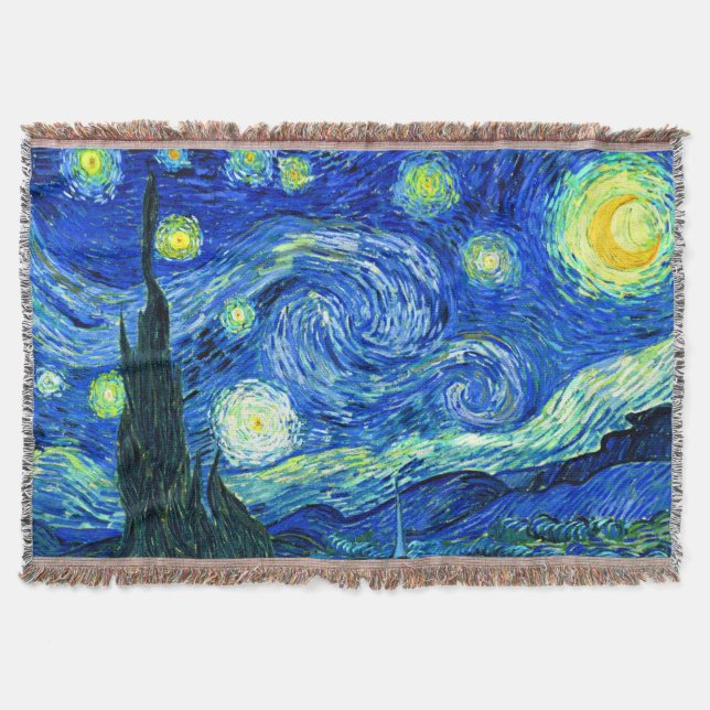 Van Gogh Starry Night Filt (Framsidan)