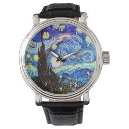 Van Gogh Starry Night Fine Art Armbandsur