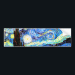 Van Gogh Starry Night Fine Art Bildekal<br><div class="desc">Starry Night,  bra konst av Vincent van Gogh.</div>