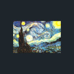 Van Gogh Starry Night Fine Art Canvastryck<br><div class="desc">Starry Night,  bra konst av Vincent van Gogh.</div>