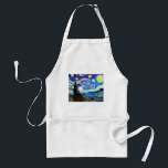 Van Gogh Starry Night Fine Art Förkläde<br><div class="desc">Starry Night,  bra konst av Vincent van Gogh.</div>