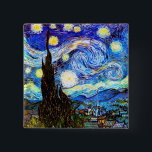 Van Gogh Starry Night Fine Art Knapp<br><div class="desc">Starry Night,  bra konst av Vincent van Gogh.</div>