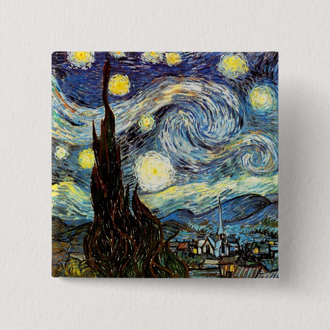 Van Gogh Starry Night Fine Art Knapp (Framsida)