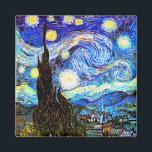 Van Gogh Starry Night Fine Art Magnet<br><div class="desc">Starry Night,  bra konst av Vincent van Gogh.</div>