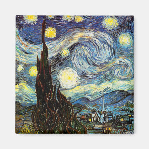 Van Gogh Starry Night Fine Art Magnet