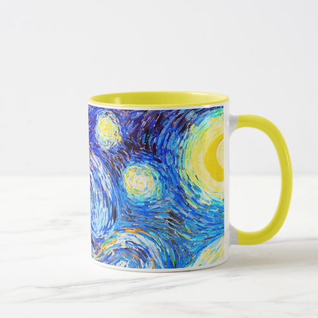 Van Gogh Starry Night Fine Art Mugg (Höger)