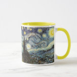 Van Gogh Starry Night Fine Art Mugg<br><div class="desc">Starry Night,  bra konst av Vincent van Gogh.</div>