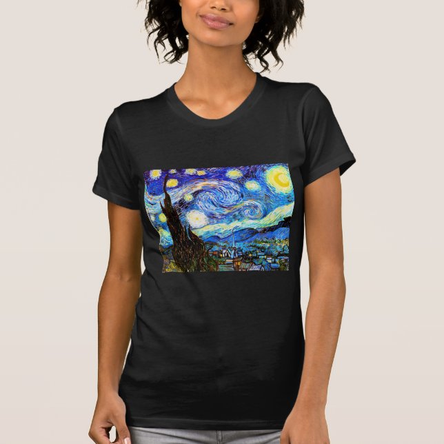 Van Gogh Starry Night Fine Art Tee (Framsida)