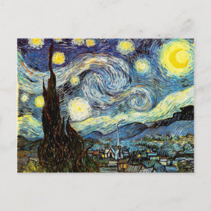 Van Gogh Starry Night Fine Art Vykort