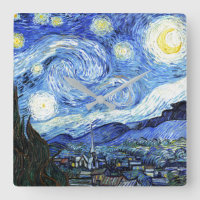 Van Gogh Starry Night Impressionism Art Wall Clock