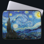 Van Gogh Starry Night. Impressionistisk vintage ko Laptop Fodral<br><div class="desc">Van Gogh "Starry Night" laptop sleeve.</div>