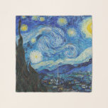 Van Gogh Starry Night. Impressionistisk vintage ko Sjal<br><div class="desc">Van Gogh "Starry Night"-scarf.</div>